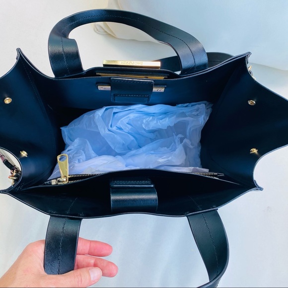 ZAC Zac Posen Black Eartha Iconic Shopper EUC - Picture 16 of 16
